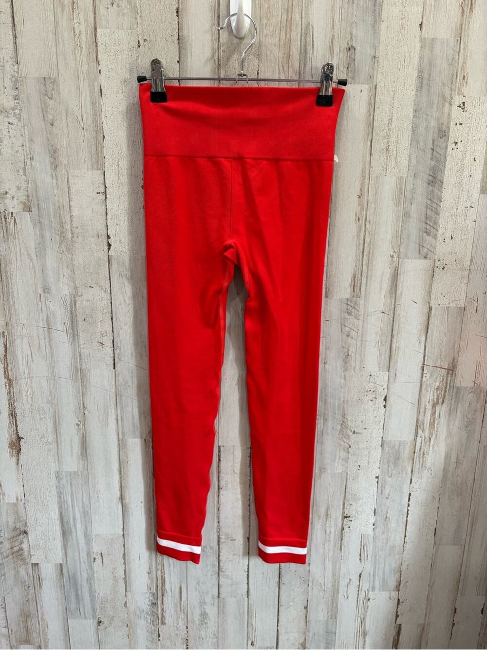 New The Upside Form Seamless 25" Midi Pant Leggings Red "Chilli" XS Activewear